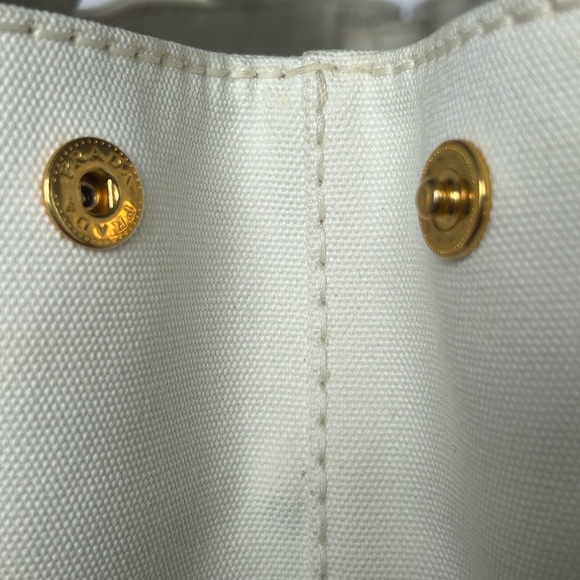 Authentic Prada Canapa Canvas Tote Bag - Comes with Authenticity Card - Picture 10 of 15